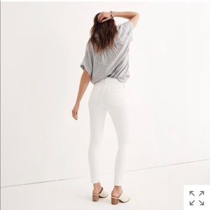 NWT MADEWELL WHITE HIGH RISE JEANS